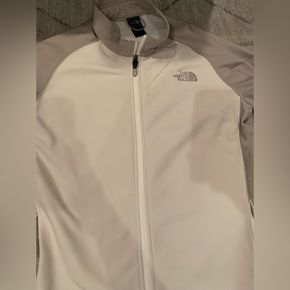 The North Face women’s fleece size large white and gray
